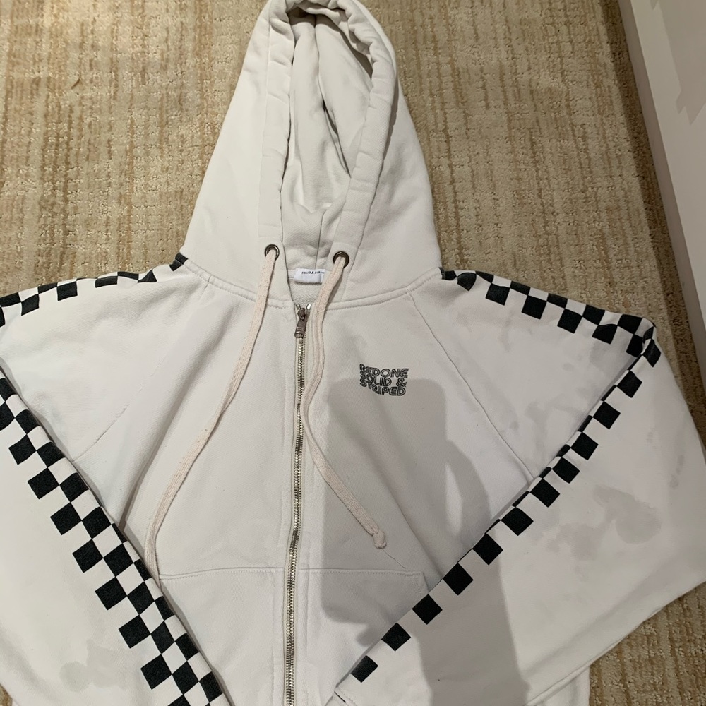 Redone X Solid And Striped Size Medium Hoodie - image 1